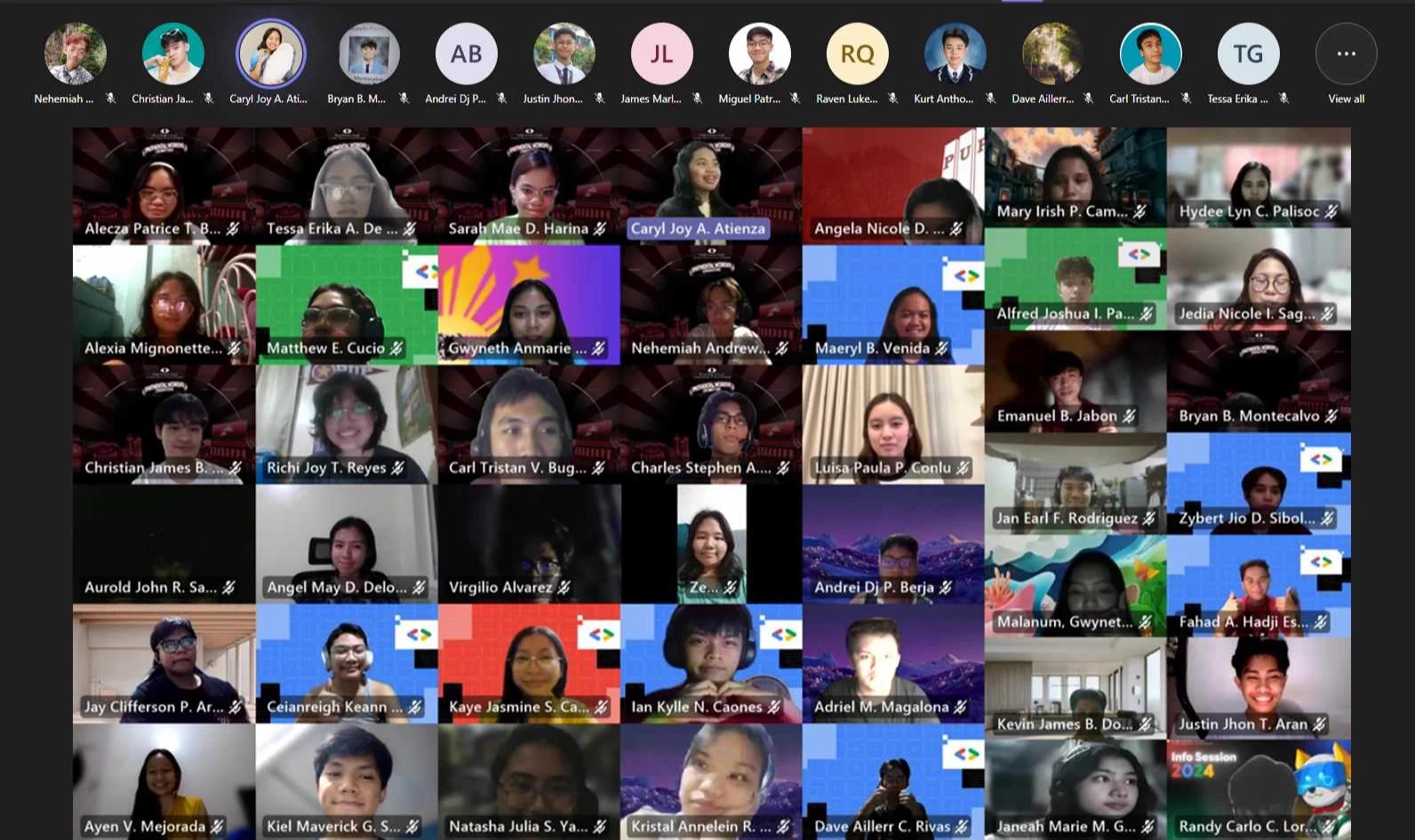 Student project showcase